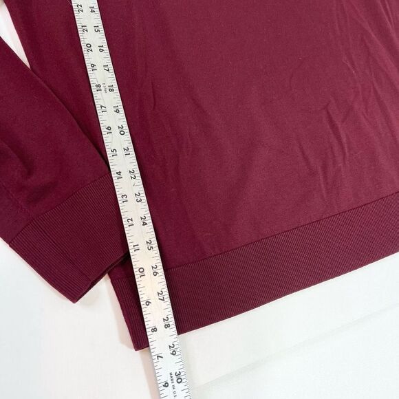 Brooks Brothers Brooksttech Merino Sweater Mens XL Maroon 1/4 Zip Pullover - Picture 3 of 8